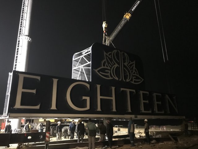 Highest Dual Billboard on Unipole Installed at Eighteen Islamabad